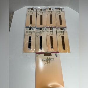 Vintage Moments Hosiery Lot – 9 New Packs – Sheer Knee Highs & Pantyhose – new